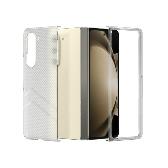 Allytechgroup Transparnt Case for Samsung Galaxy Z Fold 6, Stylish Slim Fit Scratch Resistance Anti-Slip Minimalist Phone Case Cover for Galaxy Z Fold6, Clear