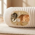 thumbnail image 3 of Cama túnel para gatos MOYMO con 40 juguetes interactivos, blanca, 3 of 9