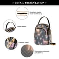 thumbnail image 4 of FORMRS Crossbody Bag for Women Quilted Travel Shoulder Cell Phone Purse with Chain Strap Handbag, Neon Llamas Pattern, 4 of 7