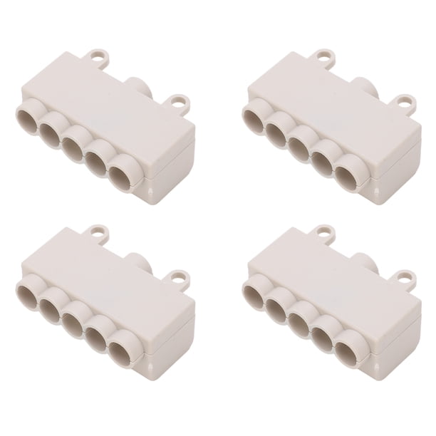 Conector de cable divisor rápido, 4 piezas ZK 516 Conector de cable divisor Bloque de terminales en línea elegante y moderno