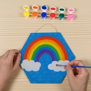 Hello Hobby Hexagon White Canvas Board for All Ages - Art Board & Canvas