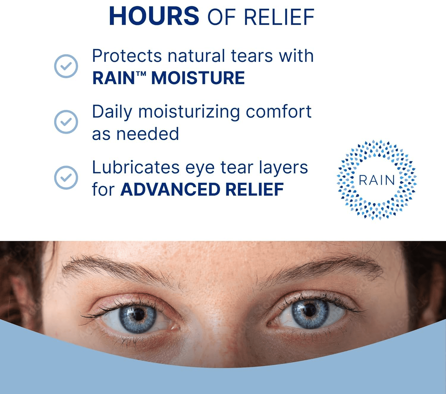 Rain Preservative-Free Eye Drops for Dry Eyes — 1 Pack