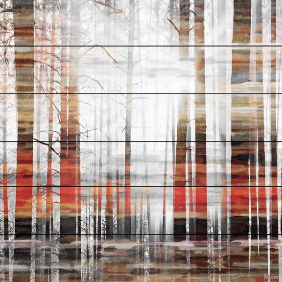 Parvez Michel Inc Parvez Taj - Rays of Light Painting Print on White Wood
