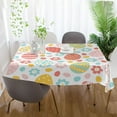 thumbnail image 6 of Coolnut Easter Day Eggs Pattern Tablecloth Rectangle Colorful Table Cloth Large Square Table Cover for Dining Kitchen Party 60"x90" Decor Gift, 6 of 7