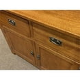 thumbnail image 3 of Crafters and Weavers Arts and Crafts 6-Drawer Solid Wood China Cabinet in Cherry, 3 of 4