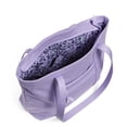 thumbnail image 3 of Vera Bradley Women's Recycled Cotton Small Vera Tote Bag Lavender Petal, 3 of 6
