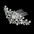 thumbnail image 2 of Miangastore Bridal Wedding Flower Crystal Rhinestone Women Hair Comb Headpiece, 2 of 5