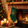 thumbnail image 6 of Christmas Stocking Embroidered Holly Berry Fabric Lace Edging for Family Holiday Mantel Fireplace Stair Tree Wall Door Christmas Party Decorations by MPOISVA, 6 of 6