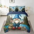 thumbnail image 2 of Erosebridal Hunting and Fishing Bedding Sets Twin Size, Kawaii Gnome Comforter Sets with Sheets, Rustic Lake Decor, Reversible 7pcs, 2 of 5