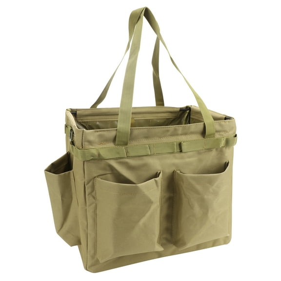 Multifunctional Waterproof Picnic Basket, 25L Camping Storage Bag for Hiking Cookware, Travel, Car