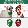 thumbnail image 5 of 2 Pack Christmas Dog Bandanas Double-Sided Plaid Snowman Santa Dog Christmas Bandana for Puppy Costume Christmas Decorations Multiple Sizes Offered Triangle Xmas Pet Scarf Bibs Kerchief Gifts, 5 of 6