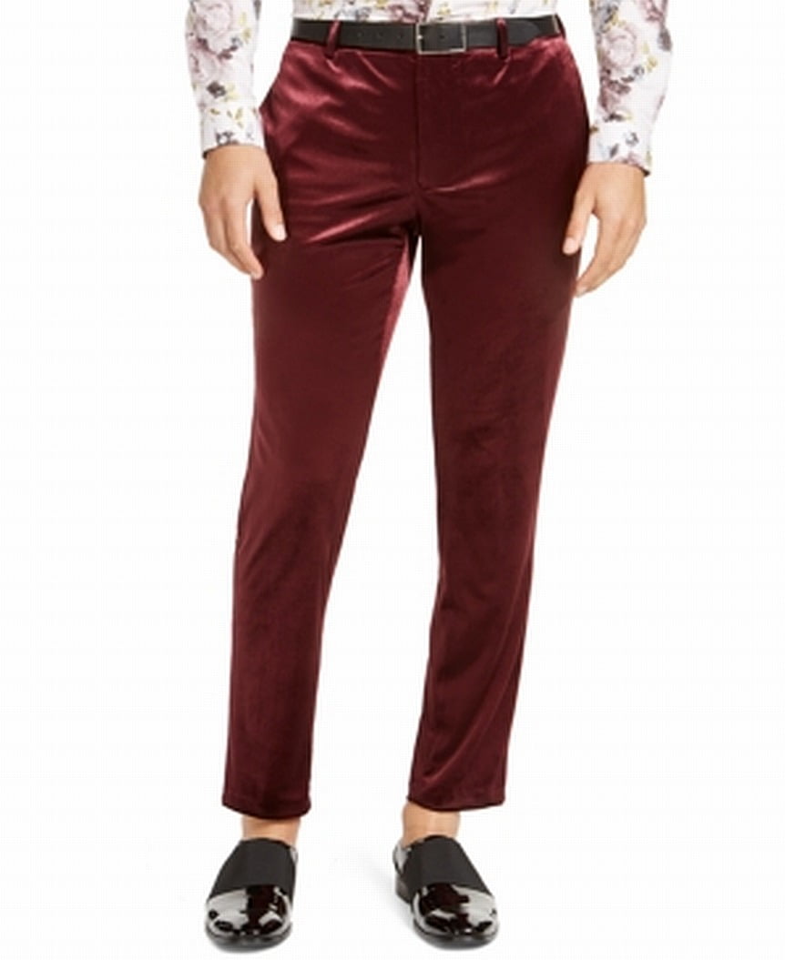 men's tapered leg dress pants
