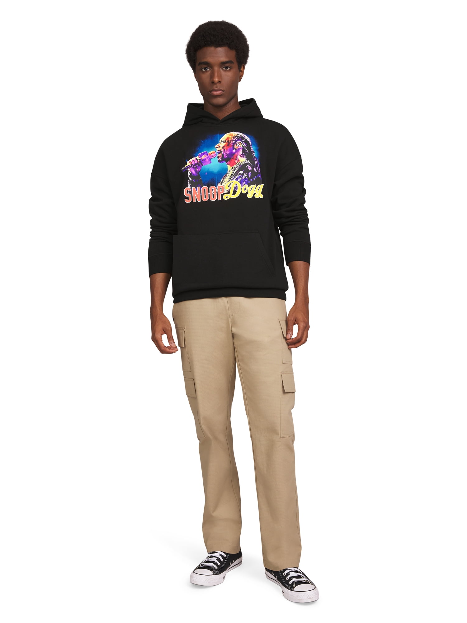Dogg Supply by Snoop Dogg Men's and Women's Pull-On Ripstop Cargo Pants with Pockets, Sizes XS-3XL