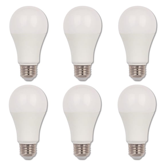 Westinghouse Lighting 5197000 15 Watt LED Bulbs (100 Watt Equivalent) Omni A19, Bright White, ENERGY STAR, Dimmable LED Light, E26 Medium Base, 6-pack