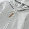 thumbnail image 4 of WUXIAN Toddler Girls Boys Winter Long Sleeve Jumpsuit Hooded Solid Color Outwear Children Clothes Baby Comfortable Dailywear, 4 of 7