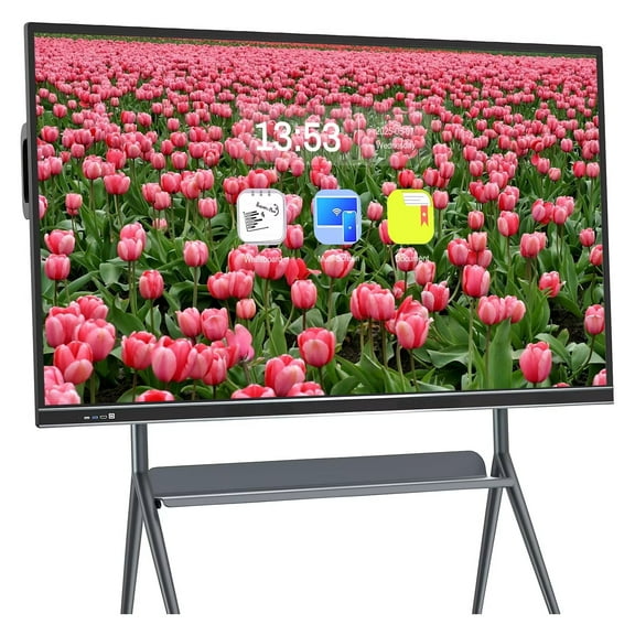 OmninexHub Hurry! Smart Board 75 Inch All-in-One Touch Screen with Dual System & Cloud Sharing, Empower Classroom Learning, Streamline Office Workflows & Deliver Stunning Presentations