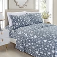 thumbnail image 1 of Mocassi 1800 Collection Prestige Classique Luxe Moderne Ensembles de Draps en Microfibre Blanche, Lit Simple, Sapin de Noël, 1 of 3