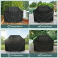 thumbnail image 6 of Unicook Gas Grill Cover 50 inch, Heavy Duty Waterproof BBQ Cover for Backyard Grills up to 48 inch Width, Tear and Fade Resistant, Black, 6 of 7