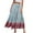 Sky Blue, variant on Women's Long Skirts Summer Fashion Boho Flowy Swing A-Line Skirts 2025 Leisure Vacation Beach Elastic Waist Printing Long Maxi Skirt