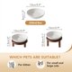 thumbnail image 2 of Cuenco para gatos elevado cerámica cuenco para comida gatos antideslizante con soporte ajustable uso interior, 2 of 8