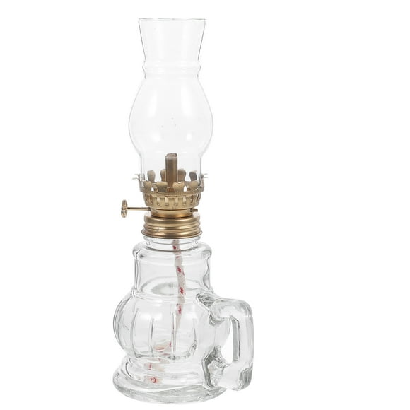 Vintage Glass Kerosene Lamp Retro Kerosene Lamp Portable Antique Oil Lantern