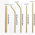 thumbnail image 3 of MesaSe 17 Pcs Stainless Steel Straws Set With Brush Colorful Drinking Straw Reusable, 3 of 7
