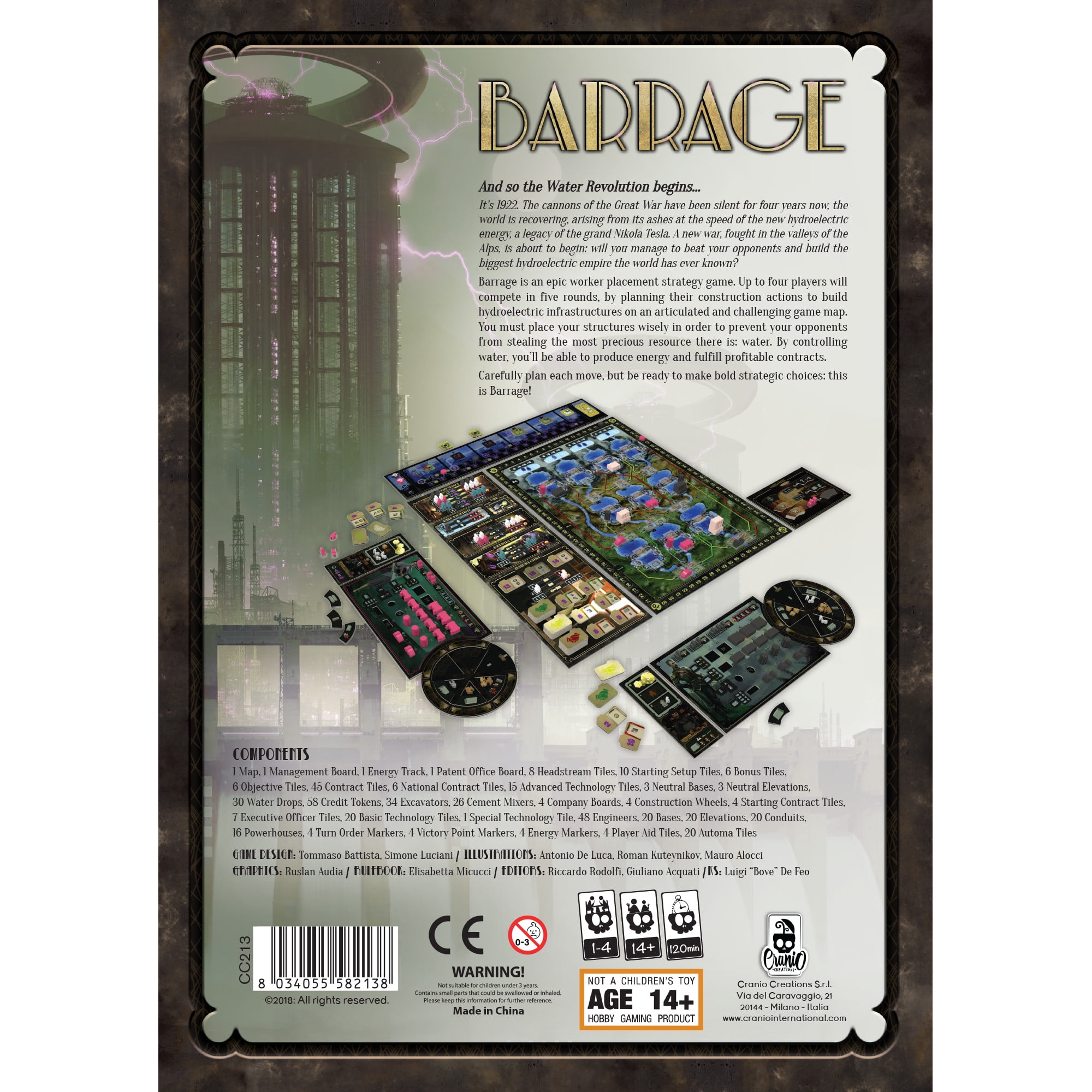 専門店では BARG02 アメリカ 英語 ボードゲーム Barrage G Strategy | Expansion Project Leeghwater The Game Board ボードゲーム Asmodee Barrage Strategy Board Game
