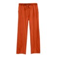 thumbnail image 2 of JUSLIO Womens Pants Comfortable Drawstring Casual Straight Leg Wide Leg Pants Orange L(US:8), 2 of 3