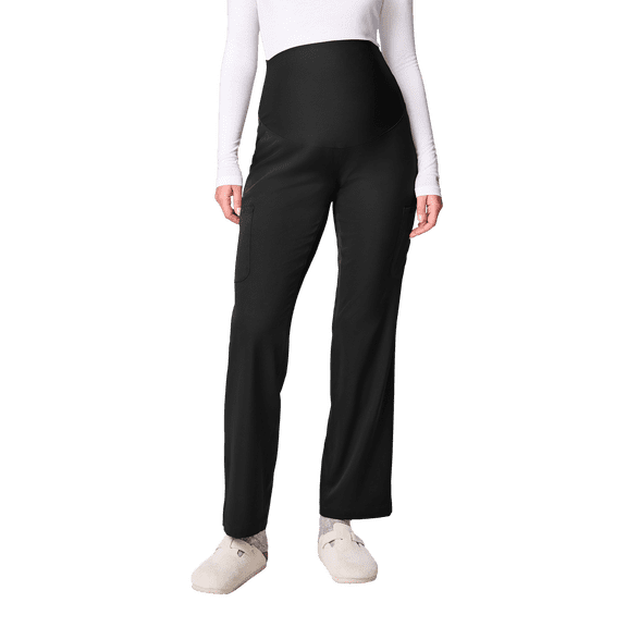 Healing Hands EVRY Women's Maternity Scrub Pants Straight Leg M Black