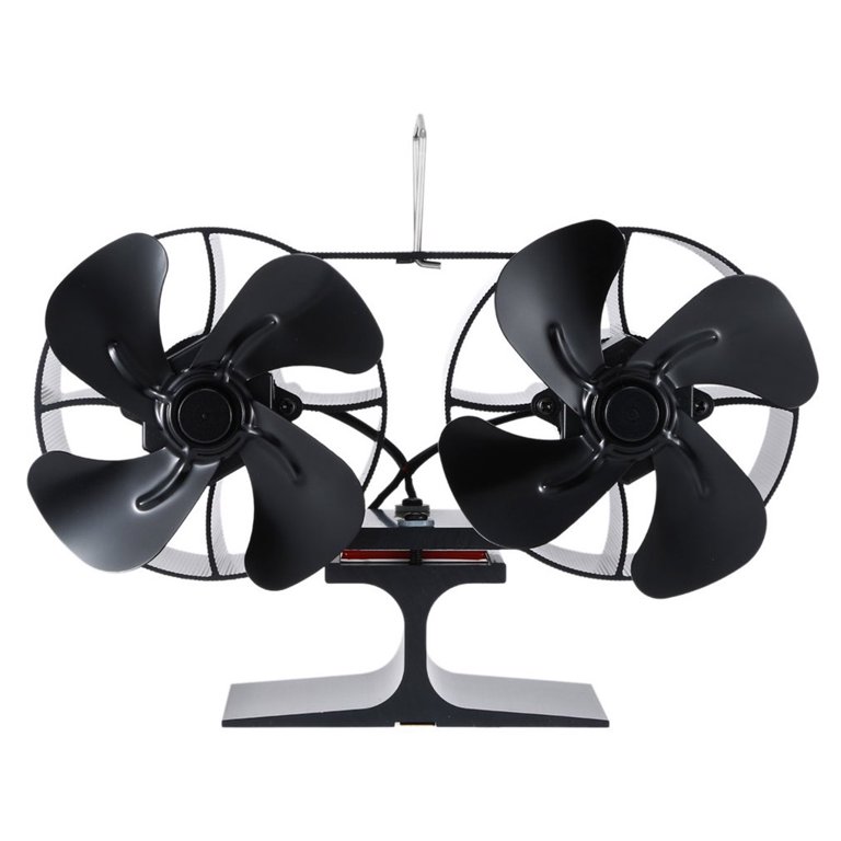 8 Vane Stove Fan for Log Wood Burner Heat Power Silent Operation Mini  Fireplace Accessories - Walmart.com