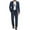 Navy Blue, variant on COOFANDY Men's 2 Piece Suits Classic Fit Suit Set 2 Button Blazer Jacket and Dress Pants for Wedding Business Prom