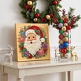 thumbnail image 4 of Fllostpr Christmas DIY Diamonds Painting Kit, Santa Structure Full Round Drill Rhinestone Art Set for Wall Living Room Bedroom,9.8", 4 of 6