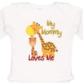 thumbnail image 4 of Inktastic My Mommy Loves Me Giraffe Boys or Girls Long Sleeve Baby Bodysuit, 4 of 5