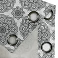 thumbnail image 5 of Ambesonne Black Grommet Curtain, Ornate Mandala Patterns, 50" x 63", Black, 5 of 6