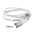 thumbnail image 1 of Cable divisor USB 2.0 tipo A macho a doble tipo C macho, cable de datos de carga portátil, 1 of 8