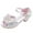 US 5.5Y, variant on Odeerbi Girls Sandals Children's Shoes Girls Fish Mouth Butterfly Pearl Rhinestone Crystal Princess Shoes Dance Shoes