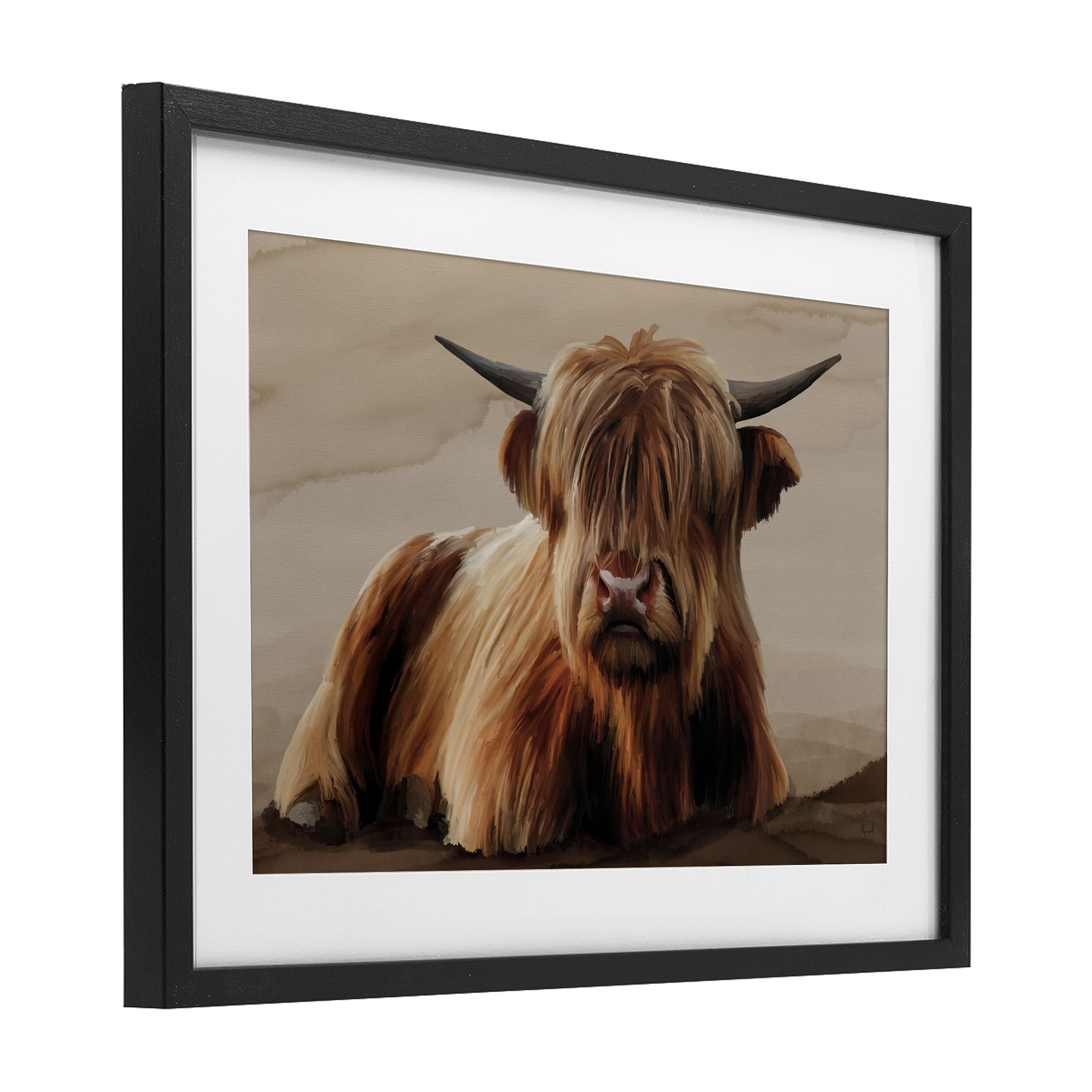 Stupell Industries Got My Hair Done Cattle Black Framed Print Under Glass, design by Renel Peters