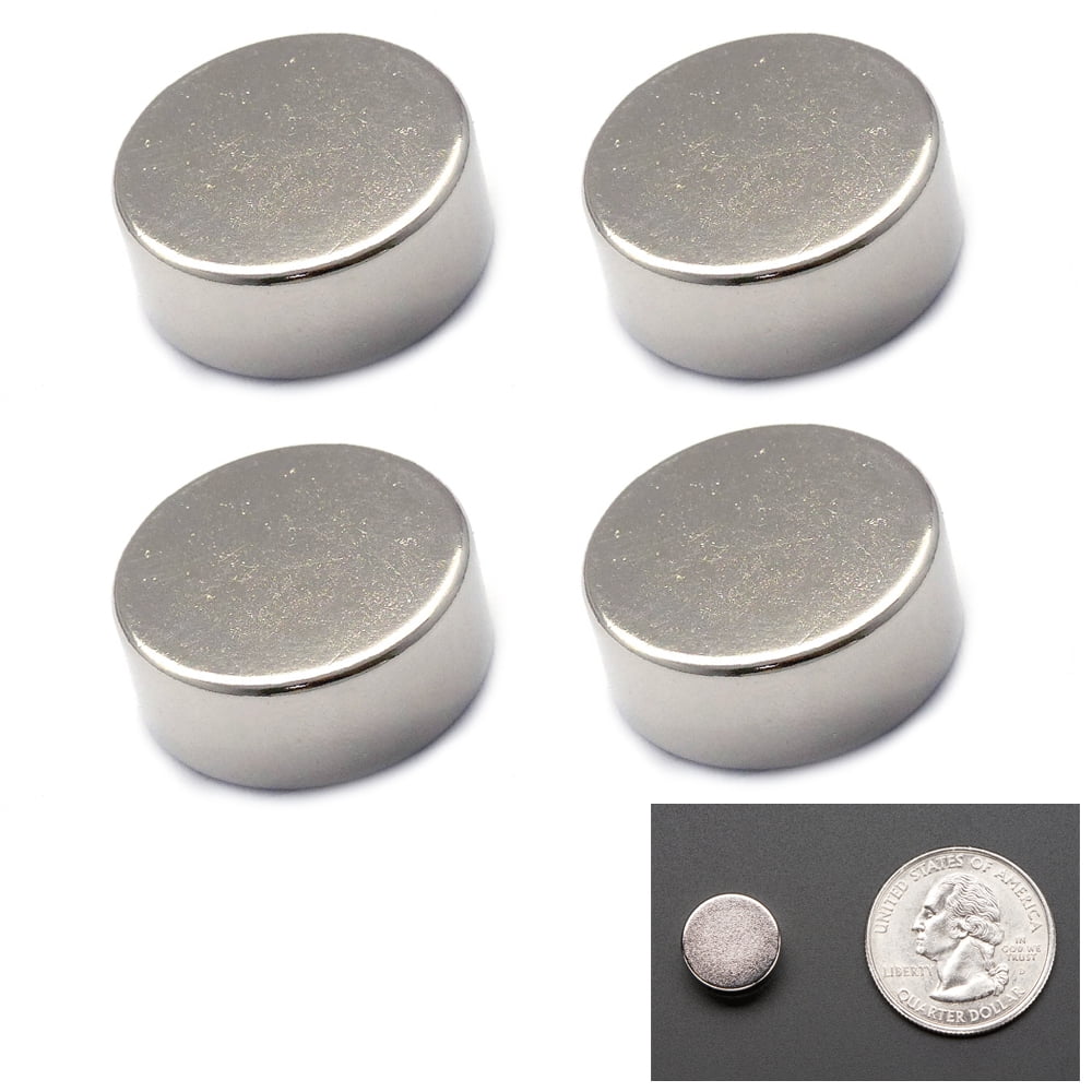 4 Super Strong Disc 1/2" 5mm Rare Earth Neodymium 8 LB Strength