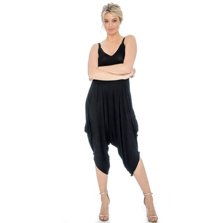 Capri Jumpsuit - 9 Crowns Women's TR Harem Pant Capri Jumper Romper