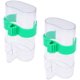 thumbnail image 3 of Juego de 2 dispensadores de agua para pájaros automáticos transparentes JFHHH pequeña, 3 of 5