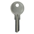 thumbnail image 2 of Kaba Ilco Corp. E-Z-Go Key Blank 1677 - Brass, Nickel Finish - 10 Pack, 2 of 6