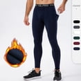thumbnail image 2 of Men Compression Pants Autumn Winter Sports Fitness Running Pants Basketball Workout Tights Gym Training Leggings With Pocket GRAY S, 2 of 6