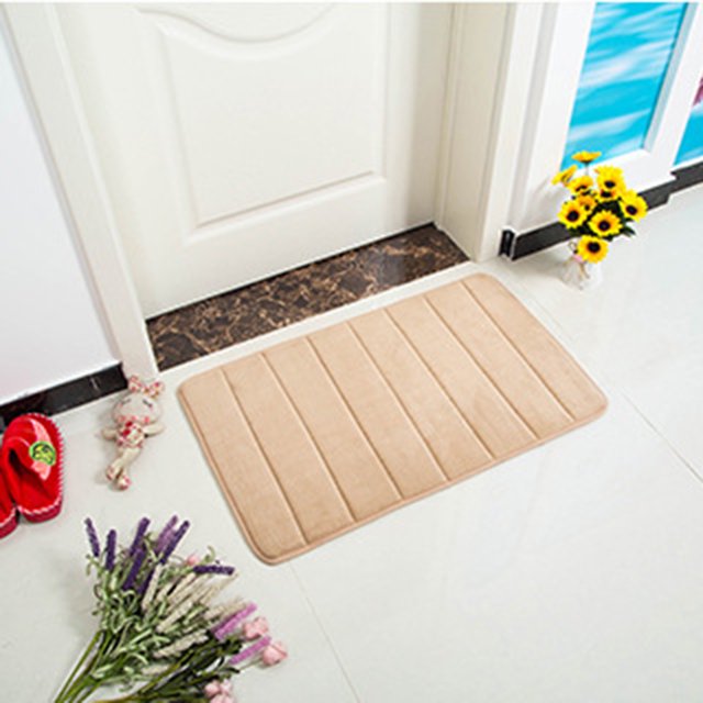 Alfombrilla para puerta Alfombra Coral Fleece Alfombrilla para baño Cocina Puerta Piso TFixol Tapete de puerta