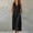 Black, variant on QUNYINEY Sleeveless Women Summer Dresses A Line Casual Faux Cotton Linen Long Sundress Hooded Button Solid Loose Fit with Pockets Dresses