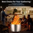 thumbnail image 2 of M optimized 32inch Smokeless Fire Pits with Air Switch, Wood Burning Portable Stainless Steel Outdoor Firepit with Removable Stand & Stove Hook for Camping Backyard Patio Picnic, 2 of 9