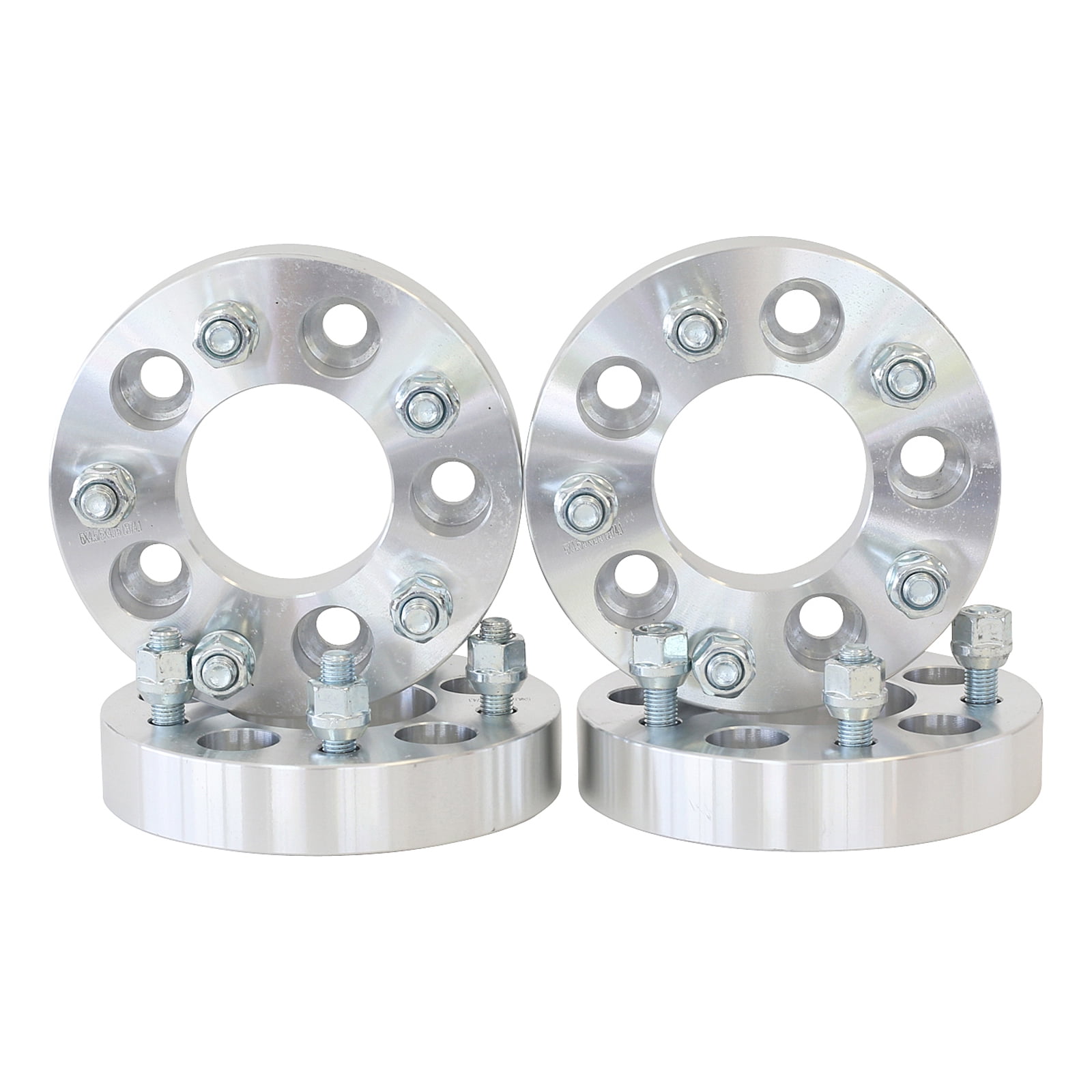 4 QTY 1.25" 5x4.75 to 5x4.5 Wheel Spacers Adapters 12x1.5 + Spline Lug