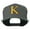 Dark Grey, variant on Greek Alphabet KAPPA Embroidered Flat Bill Cap - Navy OSFM