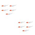 thumbnail image 4 of Naiovety Paquete de 5 cebos de pesca Simulación Crankbait Agua salada Agua dulce Agua de mar Señuelos portátiles para exteriores Tackle Gradient Red rojo degradado 2piezas Naiovety CBP501927, 4 of 6