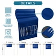 thumbnail image 6 of Winter Navy Blue Table Runner 72 Inches Long Farmhouse Dress Scarves, Christmas Xmas Modern Minimalist Words Art Dining Tablerunner for Coffee Table/Kitchen Island/Party Décor, 13" x 72", 6 of 8