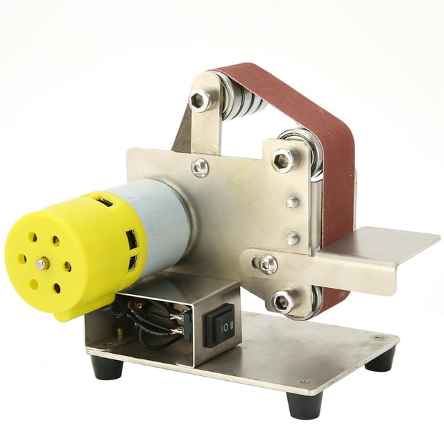 Wchiuoe Woodworking Sharpener Grinder,Mini Belt Sander Electric Handheld DIY Polishing Sanding Machine Sharpener Grinder AC110‑240V,Hardware